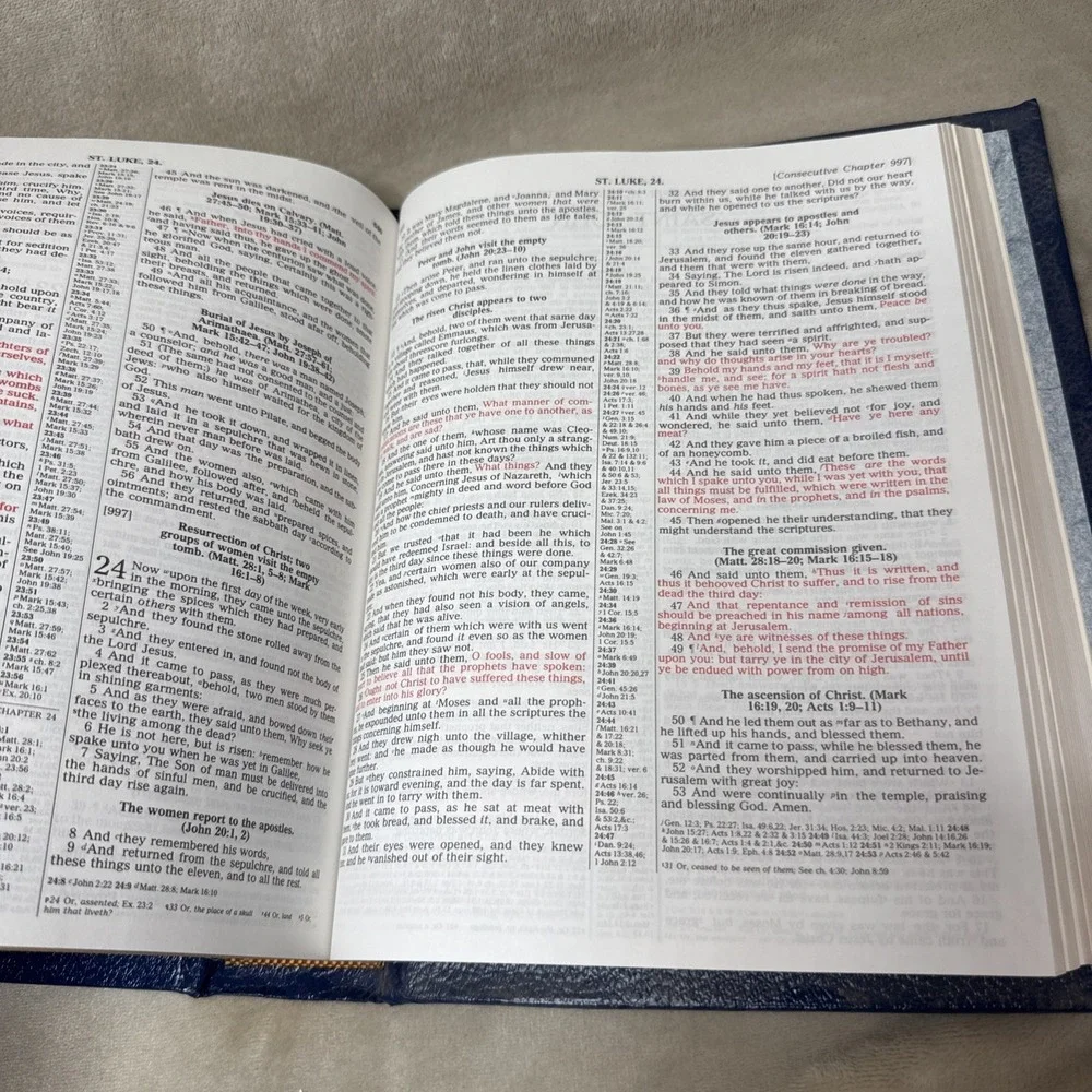 Holy Bible Master Reference Edition‎ 1988 Heirloom Publishers KJV Masonic-Blue